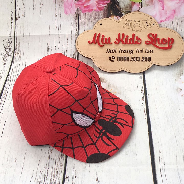 (Ảnh Thật) Mũ lưỡi trai siêu nhân nhện Spider Man #mũbétraivàgái