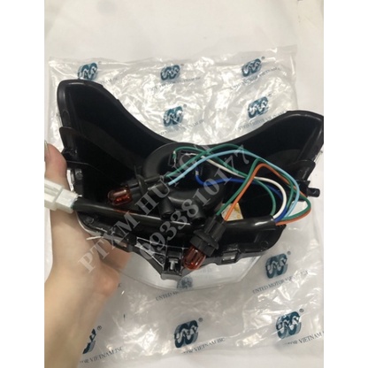 Bộ Choá Đèn + Xi Nhan UMV Dày Đẹp xe Wave A 50, WA100, WAS100, WARS100, WA cá 100