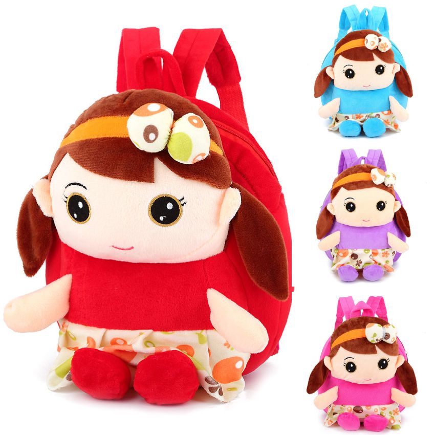 Balo bông hình công chúa cho bé đi học nhà trẻ, mẫu giáo với nhiều màu sắc dễ thương, chất vải bông tuyết mềm mịn BL025
