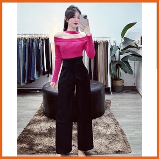 Áo len nữ cổ choker hàng quảng châu loại 1 chất len tăm siêu đẹp