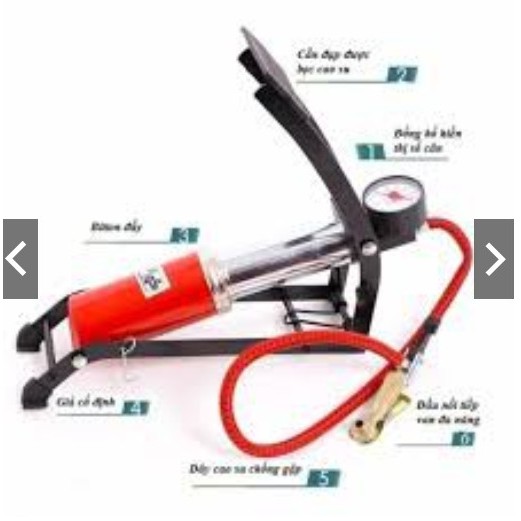 BƠM ĐẠP CHÂN MINI CHO XE ĐẠP - XE MÁY - Ô TÔ