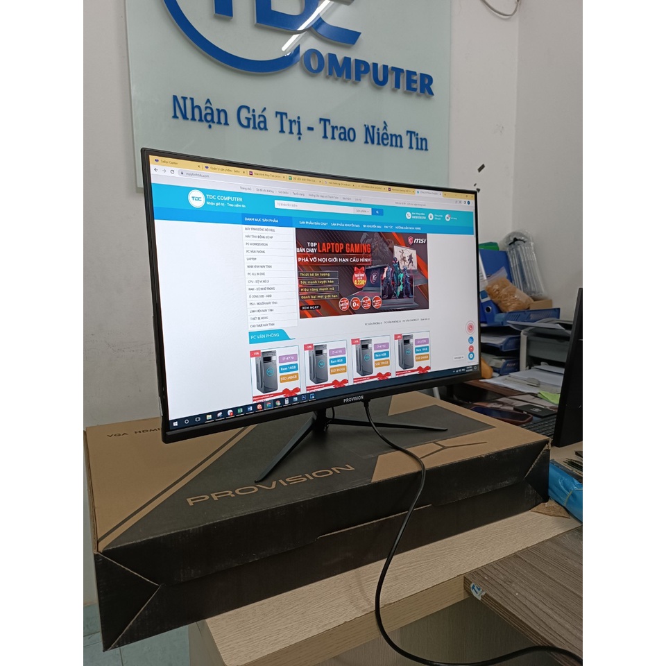 Màn hình máy tính Gaming KVISION 27 inch cong, 75Hz, Tấm nền IPS. Hàng new 100% chính hãng ,Bảo hành 24 tháng