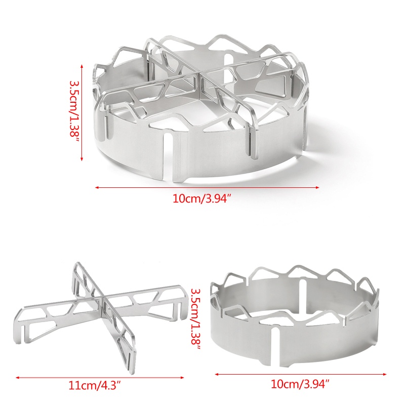 Giá Đỡ Bếp Ga Mary Chắn Gió Bằng Thép Không Gỉ Tiện Dụng Khi Đi Cắm Trại