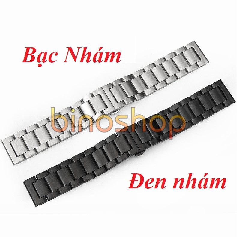 Dây đeo kim loại thép không gỉ đồng hồ 18mm / 20mm / 22mm