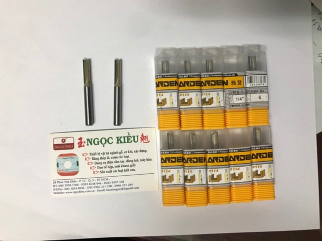 MŨI PHAY THẲNG ARDEN CỐT 6,3MM x6 ly x20 mm