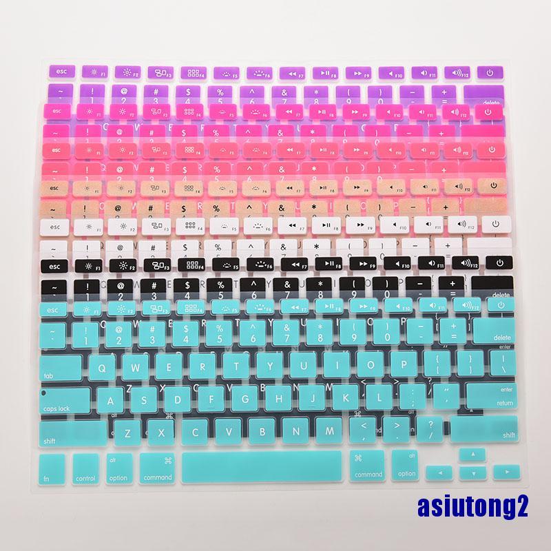 Bao Da Silicone Kèm Bàn Phím Cho Macbook Air Pro 13 "15" 17 "Inch