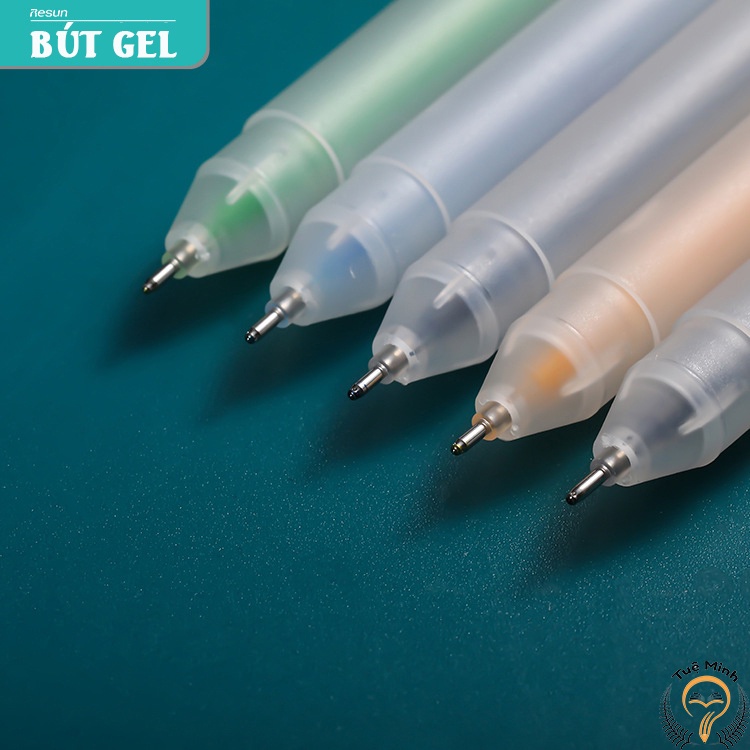 Bút mực gel nét 0.5mm Resun nhiều màu ghi chép mượt mà B18