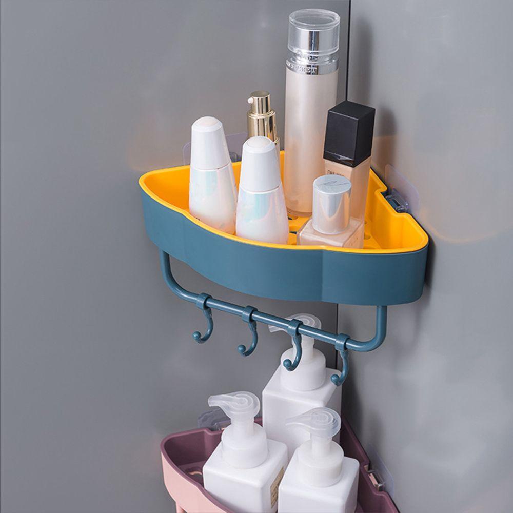 ZAIJIE24 Giá Đỡ Dầu Gội Gắn Góc Tường Không Cần Đục Lỗ Thiết Thự