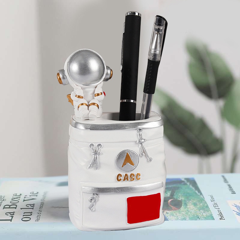 Giá Đỡ Bút Hình Phi Hành Gia Phong Cách Bắc Âu Sáng Tạo Trang Trí Bàn Học