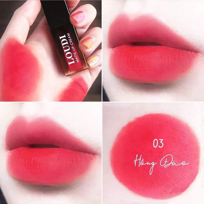 Son kem Loudi màu hồng đất