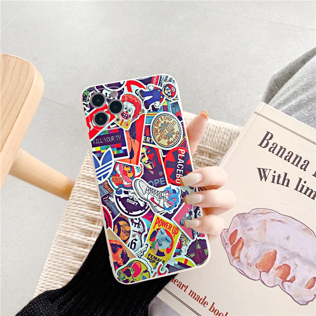 Ốp lưng iphone 13 sticker Power up đẹp cho ốp 13 12 11 Pro Max 7/7Plus/8/8Plus/X/Xs/Xs Max/11/11pro