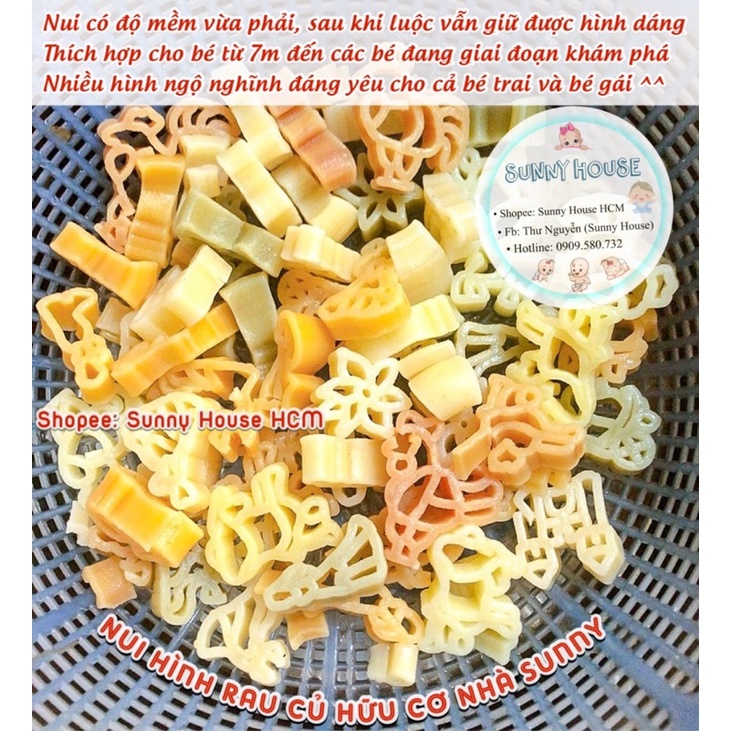 Nui Hữu Cơ Cho Bé Gói Nhỏ 50g - 100g