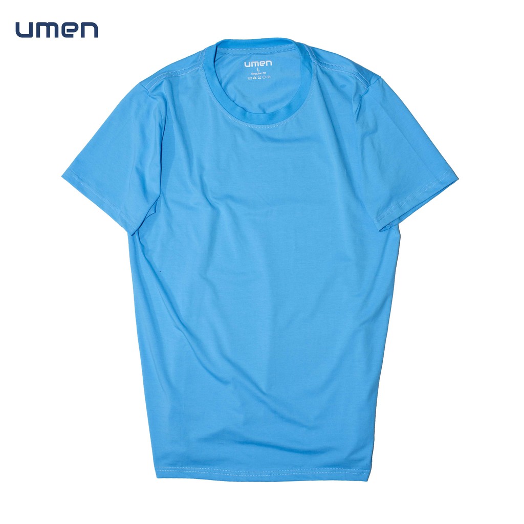 Áo thun nam cổ tròn tay ngắn UMEN vải cotton co giãn, thoáng mát | BigBuy360 - bigbuy360.vn
