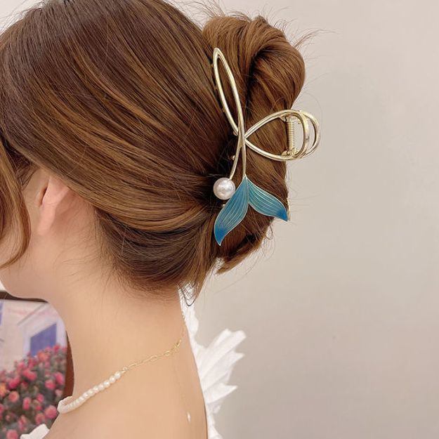 Kẹp Tóc Màu Vàng Phong Cách Hàn Quốc Xinh Xắn Cho Nữ