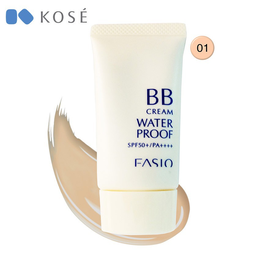 Kem Đa Năng Chống Thấm Nước Kosé Fasio BB Cream Water Proof SPF50+/PA++++ 001 30ml | BigBuy360 - bigbuy360.vn