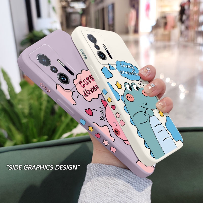 Dễ Thương Ốp Điện Thoại Hình Khủng Long Cho xiaomi mi 13t 12t 11t 10t pro lite mi 9t pro