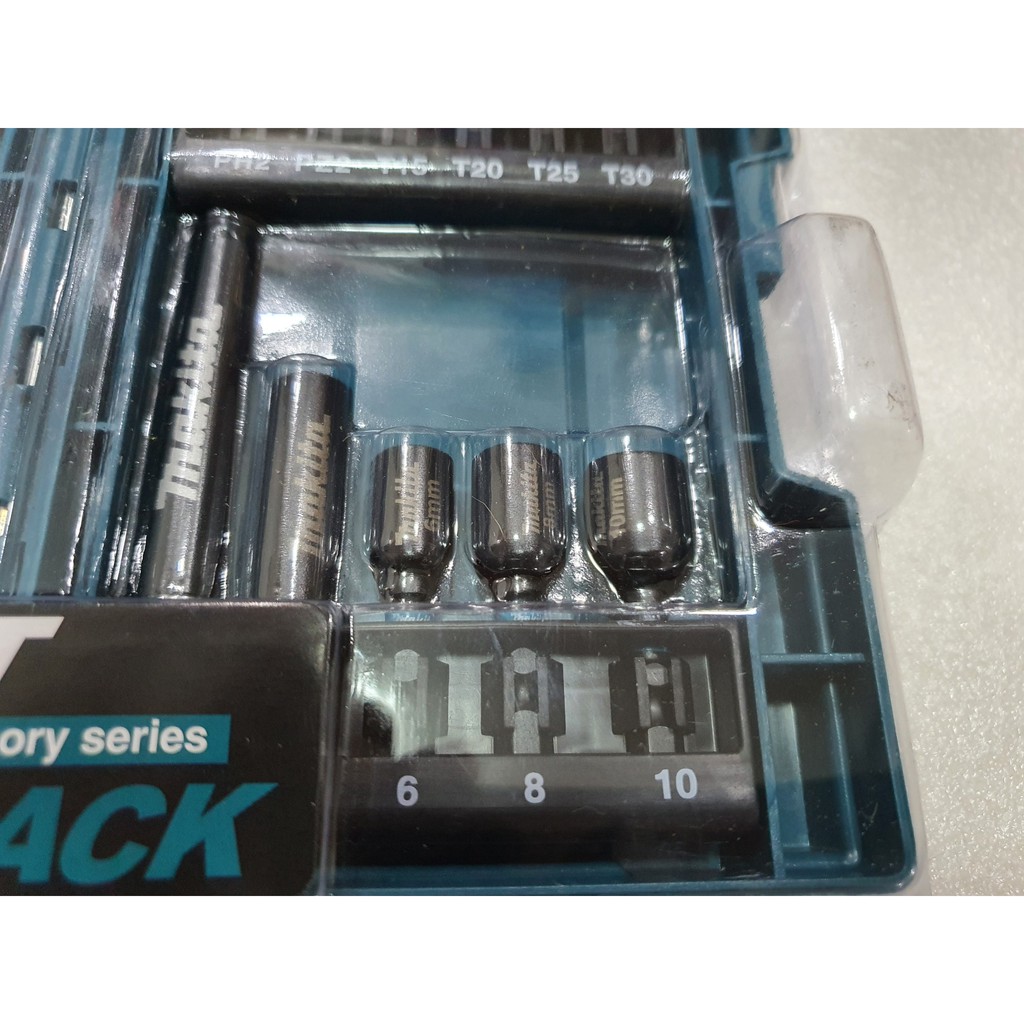 Bộ mũi vít và khoan kim loại Impact Black Makita 33 Món E-06622 - Chính Hãng