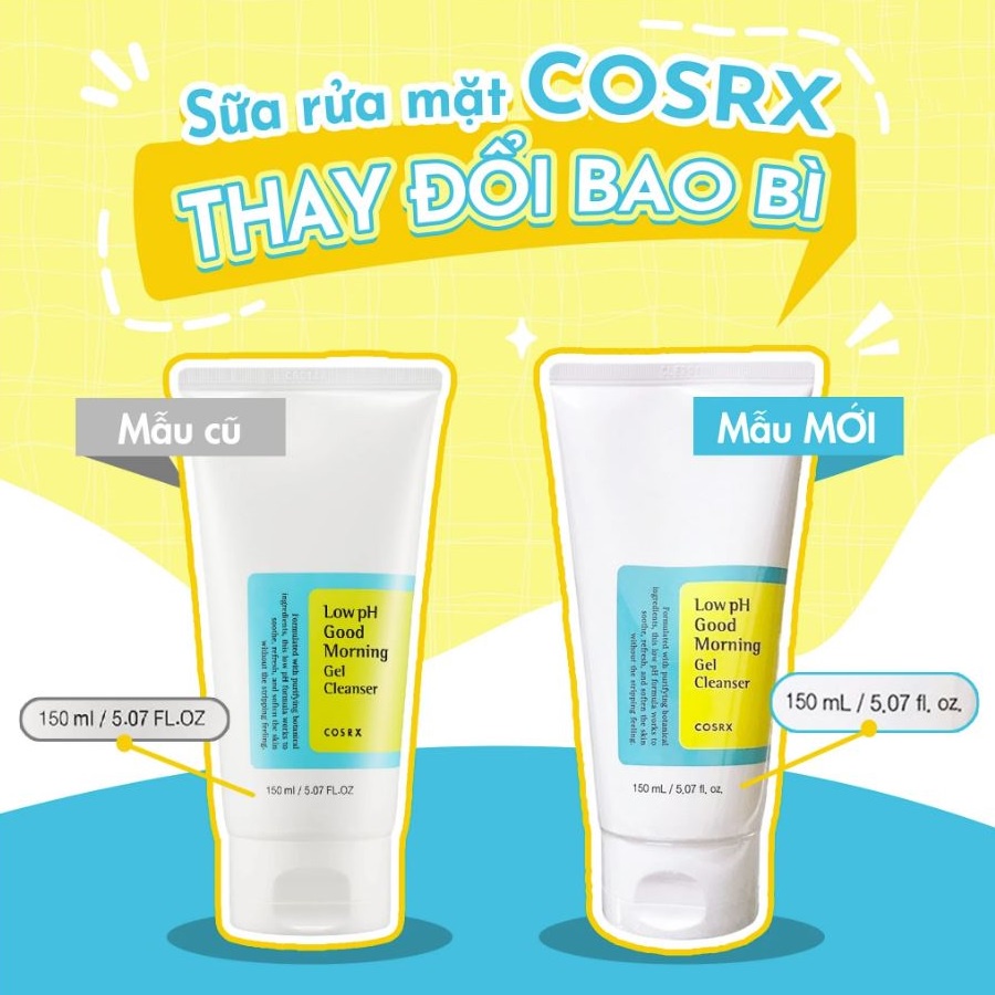 Sữa rửa mặt dạng Gel COSRX Low pH Good Morning 50ml/150ml | BigBuy360 - bigbuy360.vn