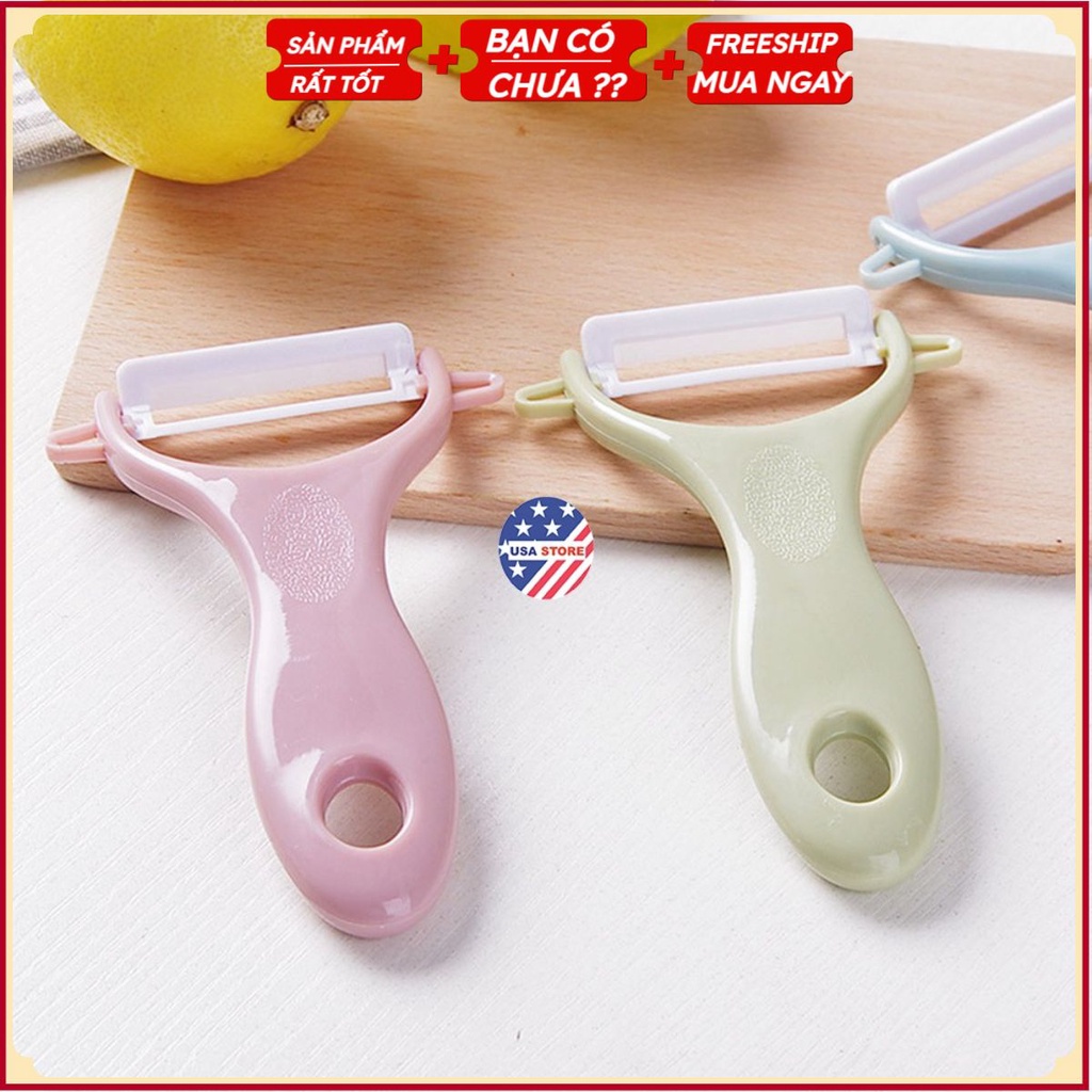 Dao Bào Củ Quả - Gọt Lưỡi Sứ Ceramic S9 Kiểu Mới - Sạch Sẽ An Toàn Không Gỉ Sét