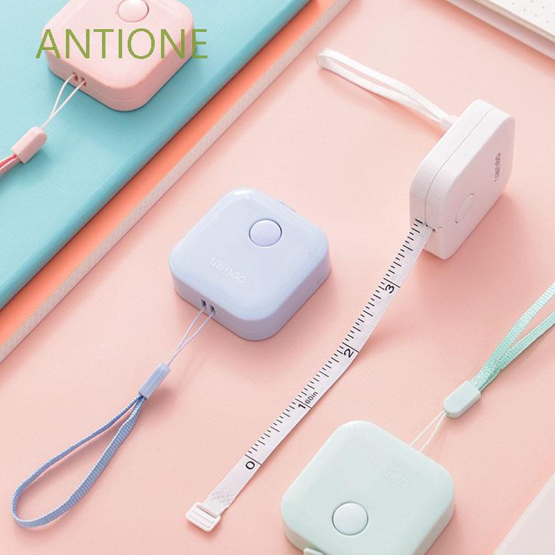 ANTIONE Office Flexible Ruler Stationery Metric Measuring Tape Portable School 1.5m Retractable Imperial Inch Automatic Retractable Ruler/Multicolor