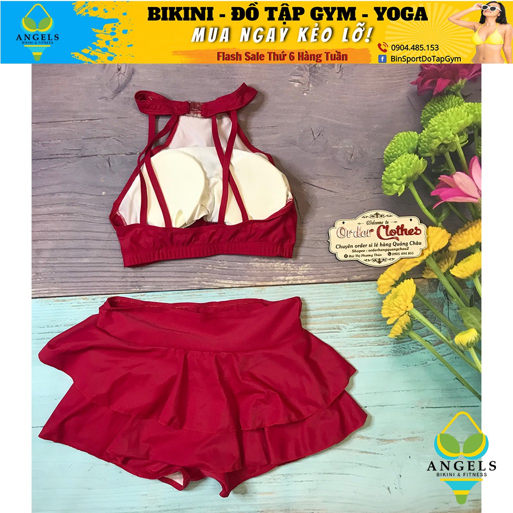 Bikini,Bộ Đồ Bơi Hai Mảnh Quần Váy ,Có 3 Màu, Ảnh thật 100% BHV020 | WebRaoVat - webraovat.net.vn