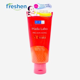 ✅ (CHÍNH HÃNG) Hada Labo Pro Anti Aging Collagen Plus Cleanser - Kem Rửa Mặt Dưỡng Chuyên Biệt