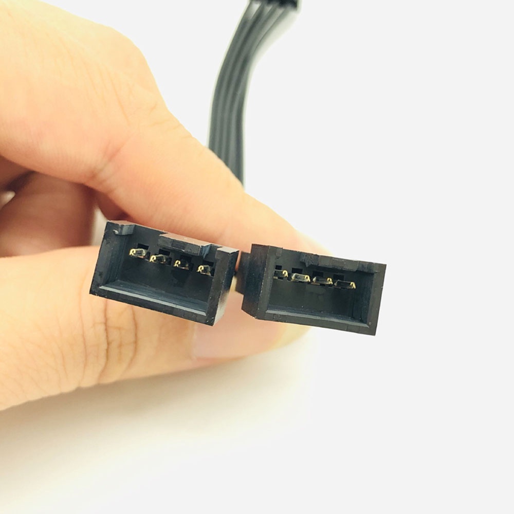 Dây Cáp Nối Dài Điều Khiển Quạt Pwm Từ 1 Sang 2 Đầu 4 Chấu Màu Đen Nhiều Màu