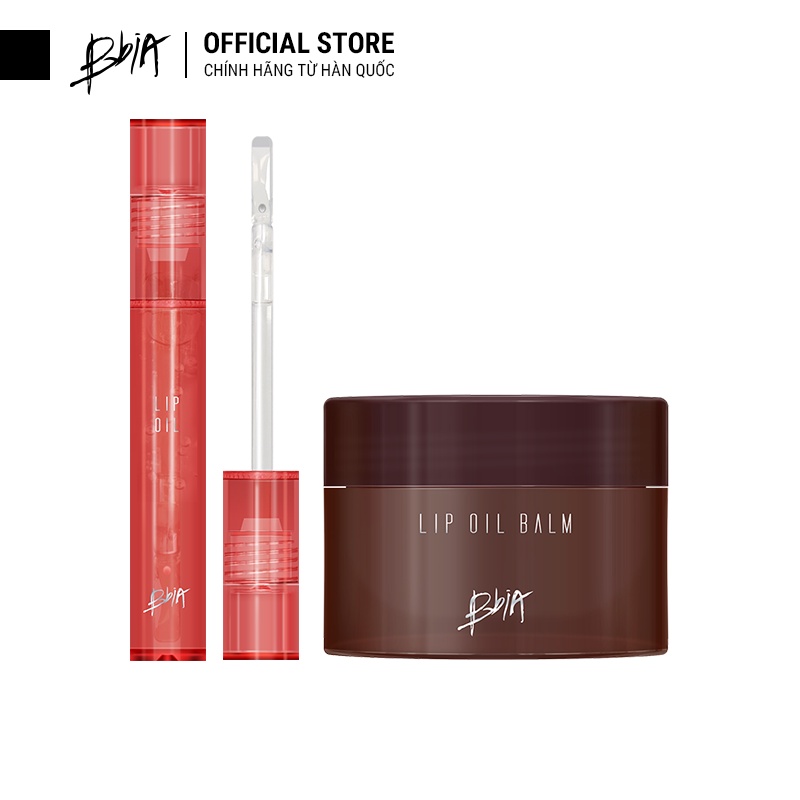 Combo Mềm mịn Mượt mà - 1 son bóng BBia Lip Oil 4.5g + 1 son dưỡng BBia Lip Oil Balm 10g - Bbia Official Store