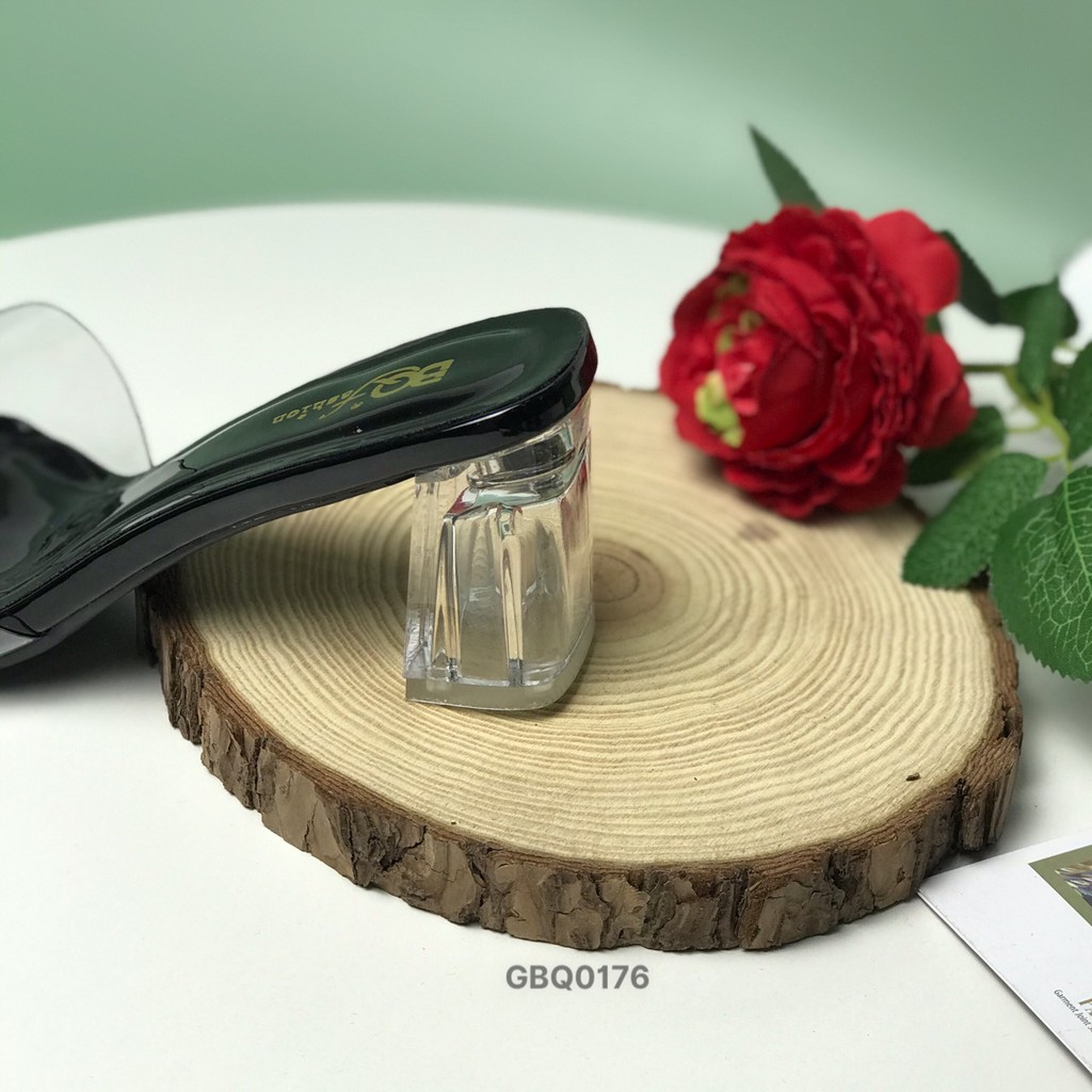Guốc nữ BQ 34-40 ❤️FREESHIP❤️ Dép cao gót nữ quai trong gót trong trẻ trung GBQ0176