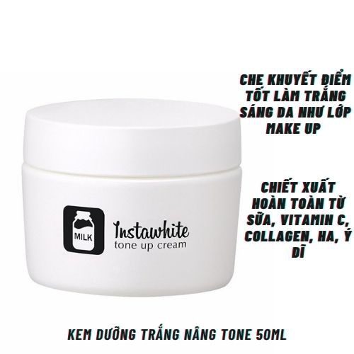 Kem Dưỡng Trắng Da Nâng Tone Instawhite Tone Up Cream Meishoku Nhật Bản 50g JAPMALL