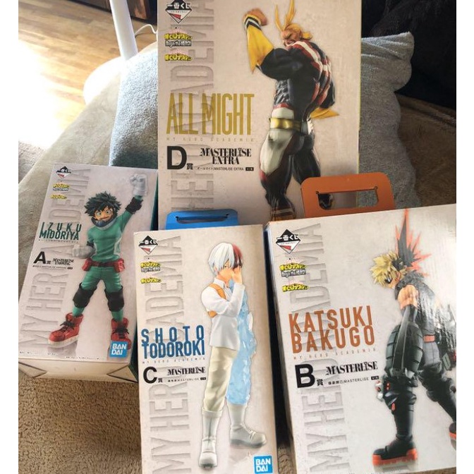 Mô hình chính hãng My Hero Academia Begin the Hero Set Giải A đến D- Masterlise ICHIBAN KUJI BANDAI