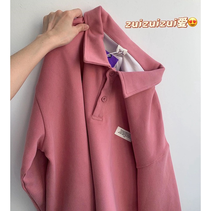 Áo Hoodie Nữ Dài Tay Cổ Tròn Thời Trang Hàn