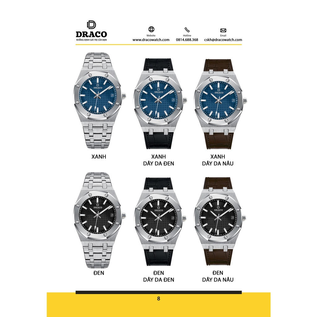 Đồng hồ nam Draco D22-Dr04 – “Revolution Watch”