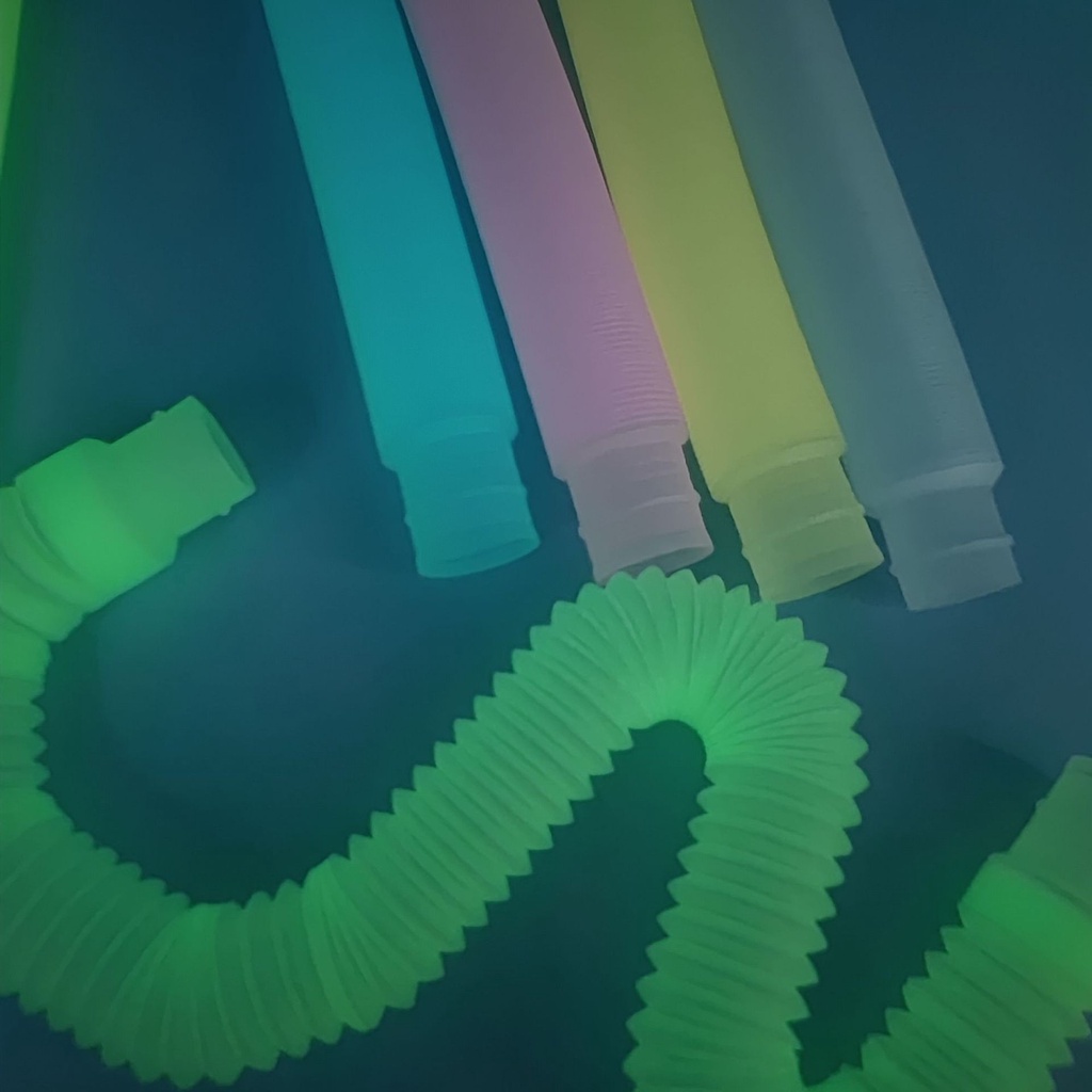 Set 10 Đồ Chơi Giảm Căng Thẳng Hình Ống Pop Nhiều Màu Sắc Phát Sáng Kích Thước Lớn Cho Bé