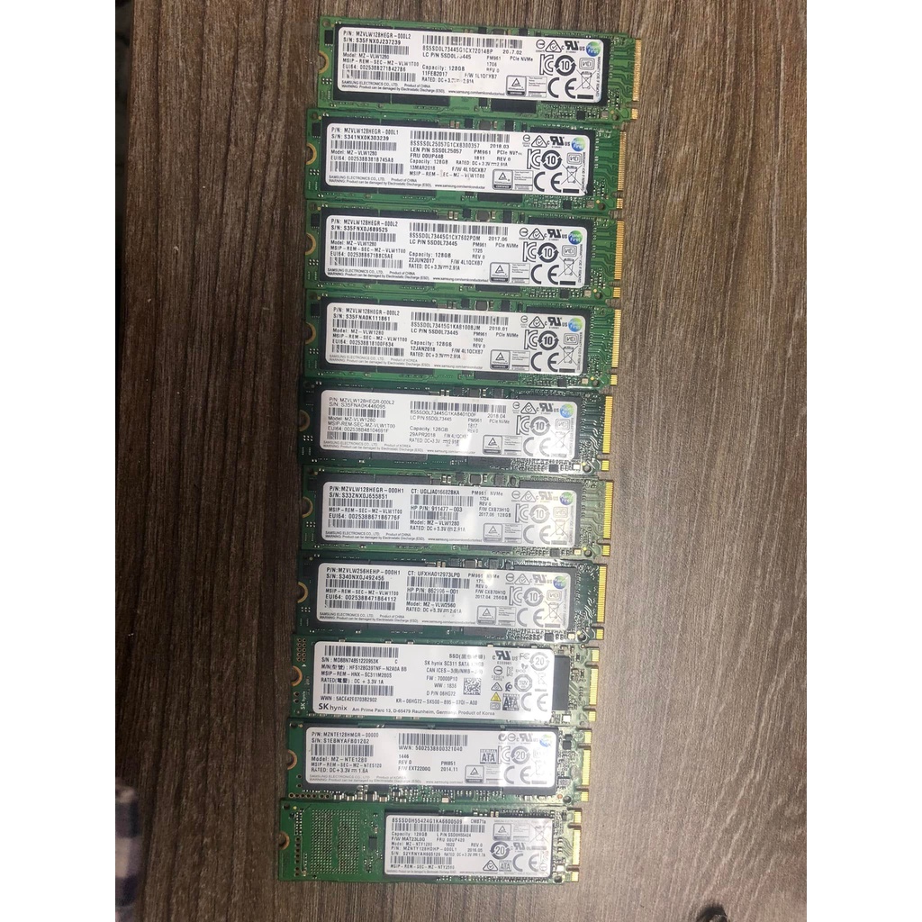 Chuyên cung cấp SSD M.2 PCIe  hàng tháo máy chất lượng cao giá rẻ cho khách hàng nâng cấp