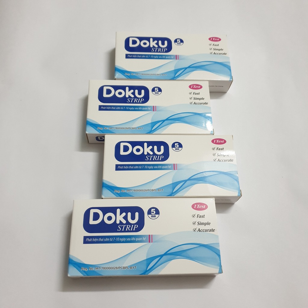 Que thử thai DOKU STRIP nhanh, chính xác - Che tên sản phẩm khi giao hàng