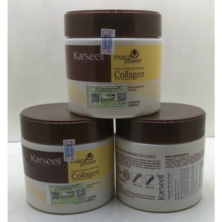 Kem ủ tóc karseell hấp tóc colagen karseell phục hồi tóc hư tổn siêu mềm mượt dầu ủ tóc karseell 500ml chính hãng