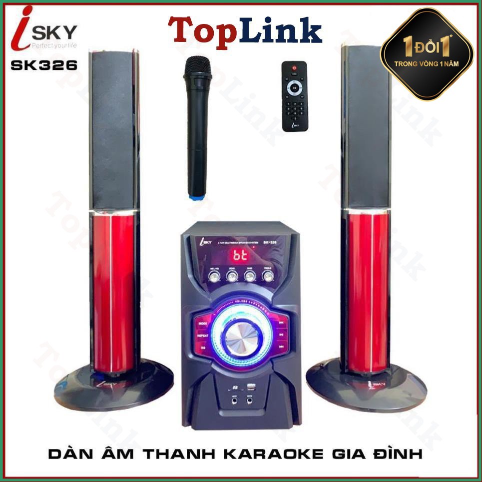 [TopLink] Dàn Âm Thanh Khủng-Dàn Karaoke Gia Đình I-SKY SK326 Kết Nối Tivi , Iphone, Ipad, Smartphone Âm Thanh Hifi Siê