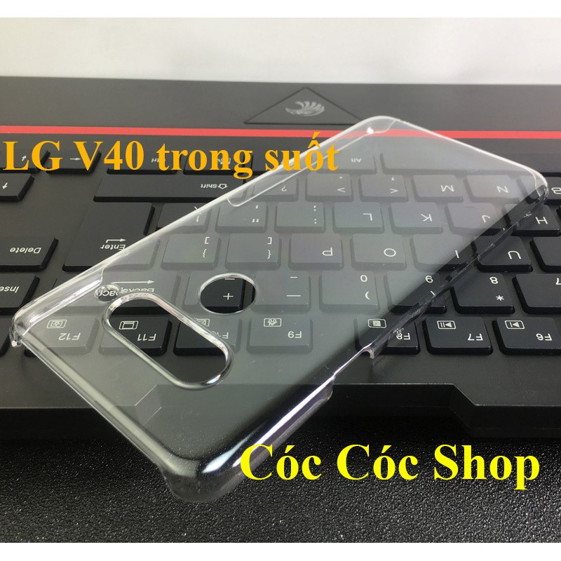 Ốp lưng LG Velvet / V30/ V30+/ V35/ V40/ V50/ V60 nhựa CỨNG TRONG SUỐT