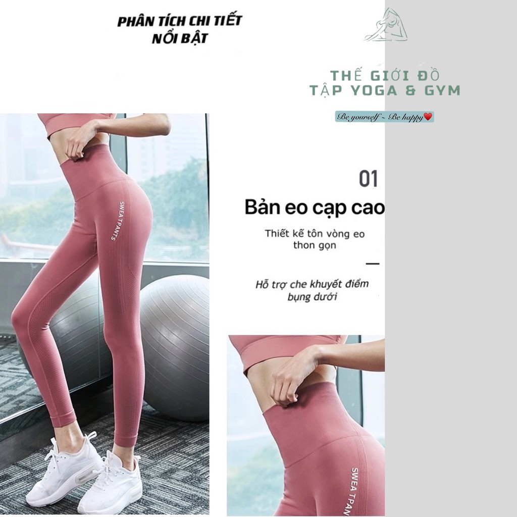 Quần Tập Yoga quần tập Gym - Legging dài lưng cao nâng mông cao cấp. | BigBuy360 - bigbuy360.vn