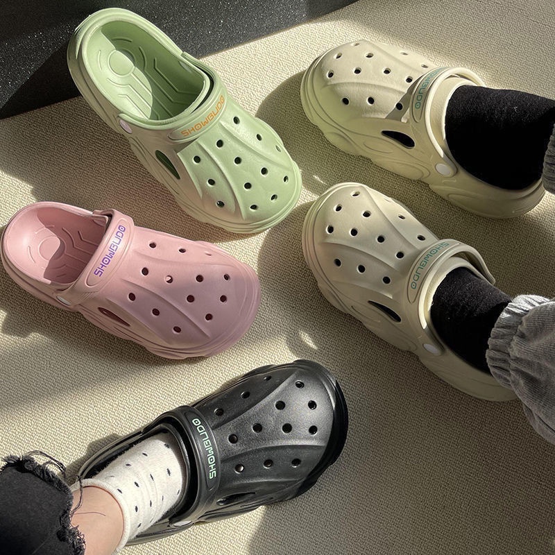 Dép Crocs Đế Dày 3cm Thời Trang Cao Cấp Cho Nữ