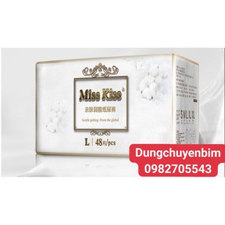Tã Bỉm MISSKISS xuất châu Âu đủ size Dán S58/M52/L48/XL42 dán, Quần M44/L42/XL40,XXL36
