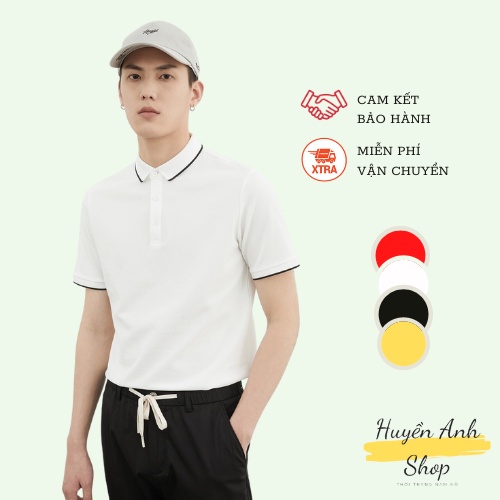 Áo polo nam đẹp áo phông nam cổ bẻ viền