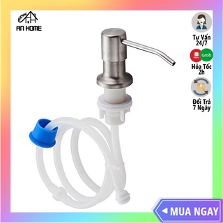 Vòi dẫn nước rửa chén inox 304 anhome, vòi bơm hút nước rửa chén nắp xanh