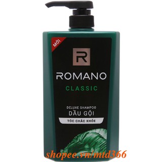 Dầu Gội Đầu Hương Nước Hoa 650g Romano Classic Cho Tóc Chắc Khỏe