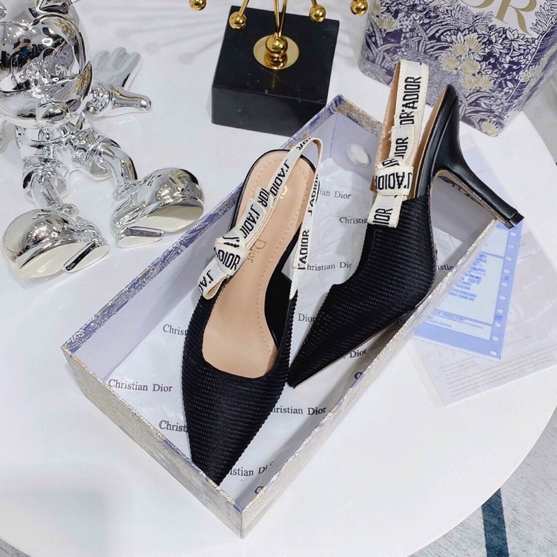 Sandal cao gót D i o r tăm 3p, 9p fullbox