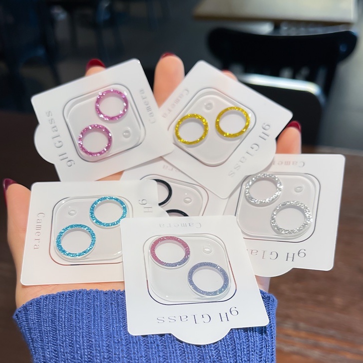 Kính Cường Lực 3D Bảo Vệ Ống Kính Máy Ảnh Cho iPhone 13 12 11 Pro Max 13mini 12mini