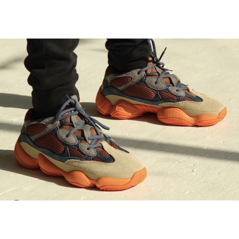 'Giày Cổ Thấp' adidas Yeezy 500 'Enflame'