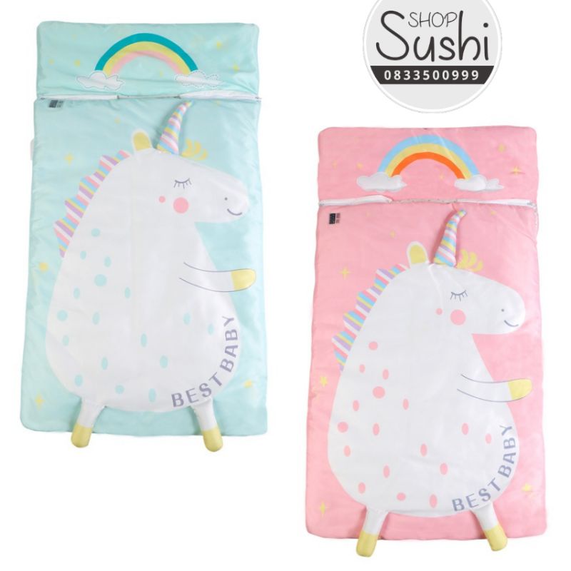 Túi ngủ trẻ em Pony cao cấp, Túi ngủ cho bé