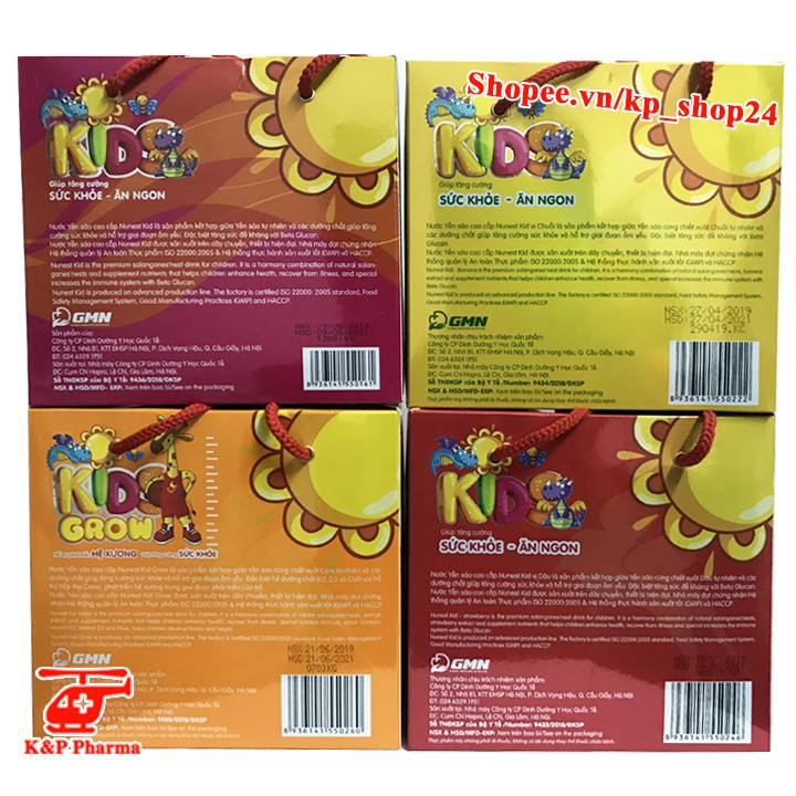 ✅ (CHÍNH HÃNG) Lốc Nước Yến Sào Cao Cấp NuNest Kids (6 lọ) – Giúp bé ăn ngủ ngon, cao lớn, khỏe mạnh